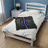 Grunge Leather Pride Flag Stripe Velveteen Plush Blanket